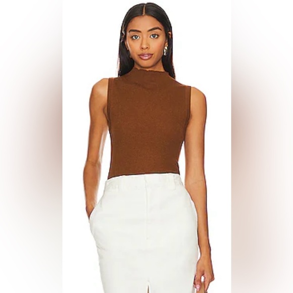 House of Harlow 1960 Tops - House of Harlow 1960 Brown Sleeveless Top